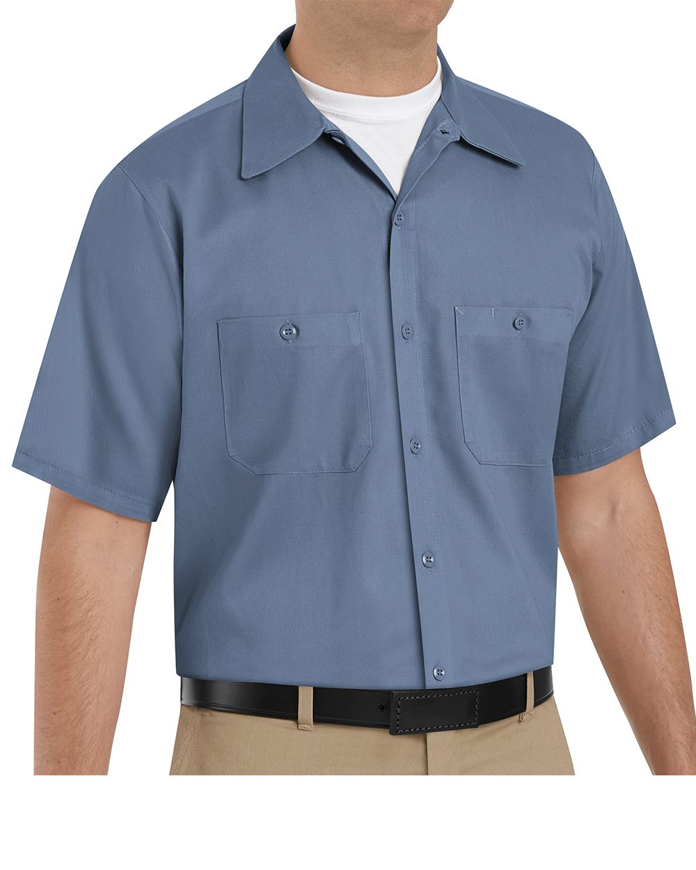 Red Kap SC40T Men's Tall Cotton Short Sleeve Uniform Shirt - style