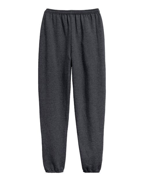 Hanes P650 Unisex EcoSmart® Sweatpants - Charcoal Heather - front