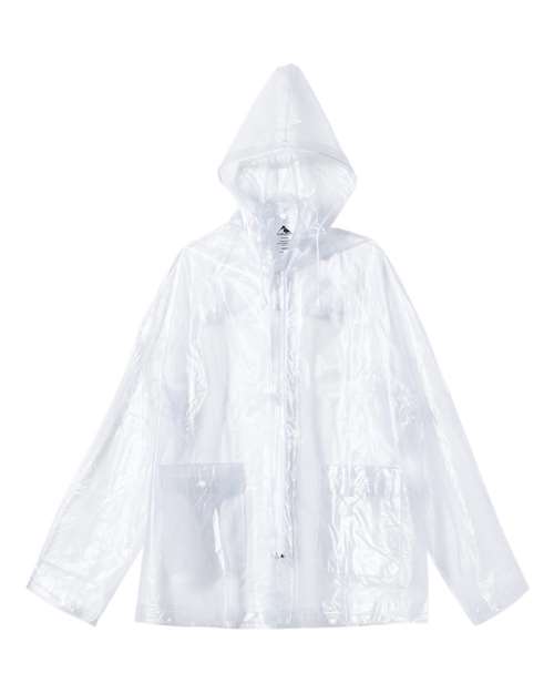 Augusta Sportswear 3160 Men's Clear Hooded Rain Jacket - Clear - side
