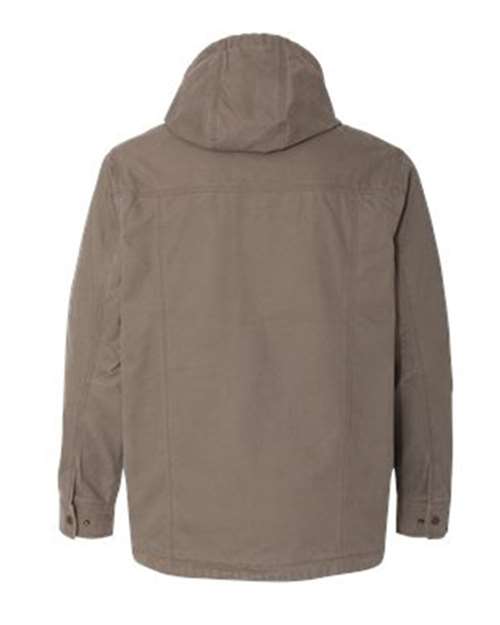 DRI DUCK 5090T Men's Tall Laredo Boulder Cloth™ Canvas Jacket with Thermal Lining - Gravel - back