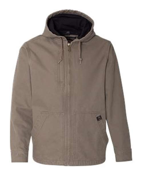 DRI DUCK 5090T Men's Tall Laredo Boulder Cloth™ Canvas Jacket with Thermal Lining - Gravel - front