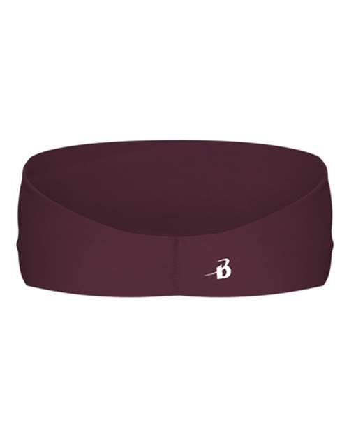 Badger 0301 Wide Headband - Maroon - back
