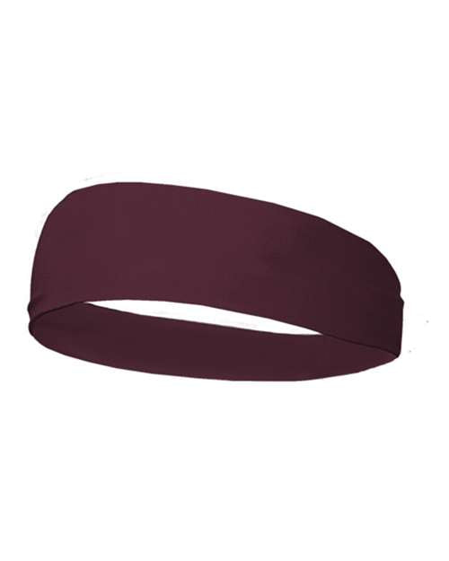 Badger 0301 Wide Headband - Maroon - front