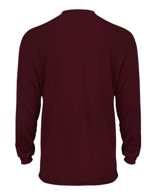 Badger 2104 Youth B-Core Long Sleeve T-Shirt - Maroon - back