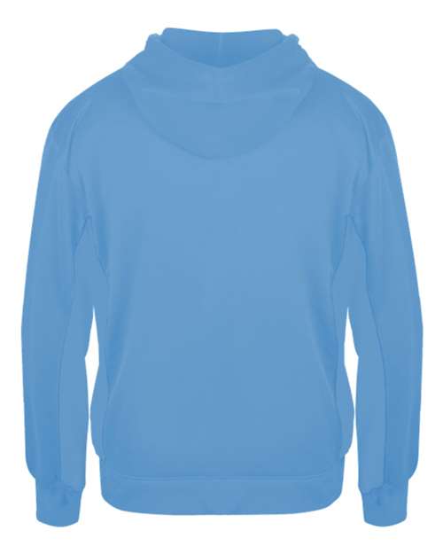 Badger 2454 Youth Performance Fleece Hooded Sweatshirt - Columbia Blue - back