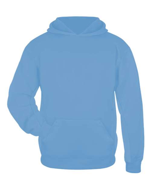 Badger 2454 Youth Performance Fleece Hooded Sweatshirt - Columbia Blue - front