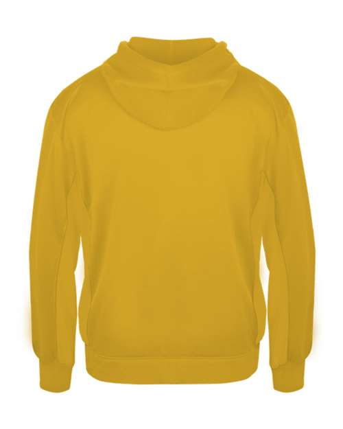 Badger 2454 Youth Performance Fleece Hooded Sweatshirt - Gold - back