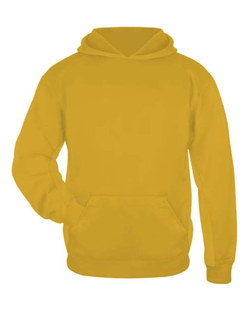 Badger 2454 Youth Performance Fleece Hooded Sweatshirt - Gold - front