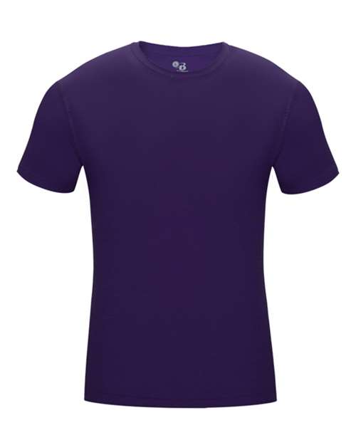 Badger 4621 Men's Pro-Compression T-Shirt - Purple - front
