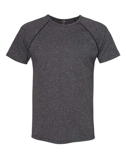 Next Level 2050 Men's Mock Twist Raglan Tee - Black - front