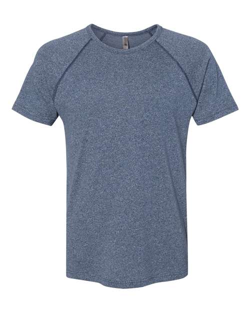 Next Level 2050 Men's Mock Twist Raglan Tee - Indigo - front