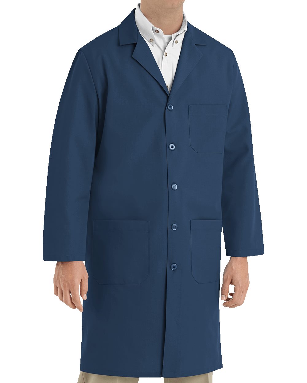 Red Kap KP14T Unisex Tall Button Front Lab Coat - style