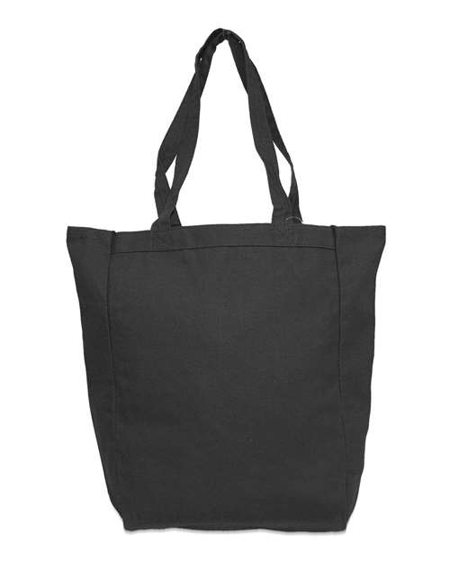 Liberty Bags 9861 Allison Cotton Canvas Tote - Black - front