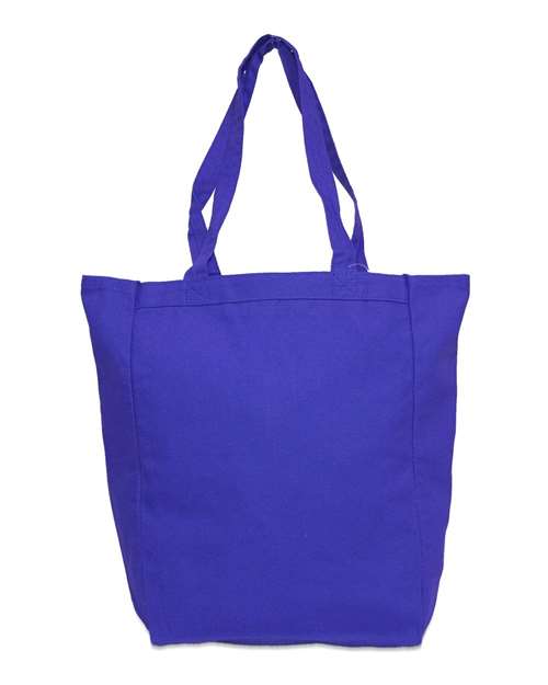 Liberty Bags 9861 Allison Cotton Canvas Tote - Royal - front