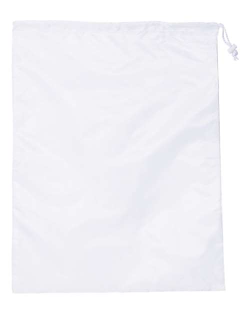 Liberty Bags 9008 Drawstring Laundry Bag - White - front