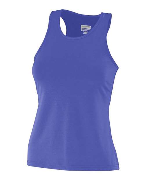 Augusta Sportswear 1202 Women's Solid Racerback Tank Top - Purple - side