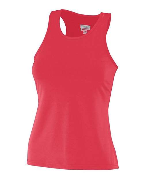 Augusta Sportswear 1202 Women's Solid Racerback Tank Top - Red - side