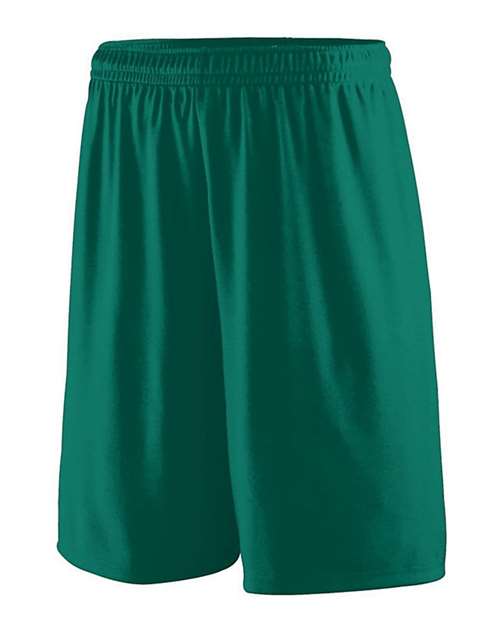 Augusta Sportswear 1420 Men's Training Shorts - Dark Green - side