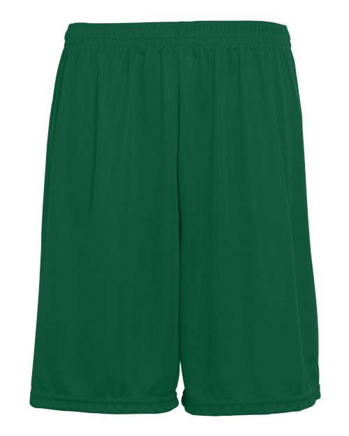 Augusta Sportswear 1421 Youth Training Shorts - Dark Green - front