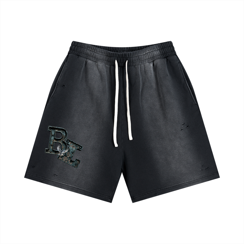 Sun Fade Distressed Shorts