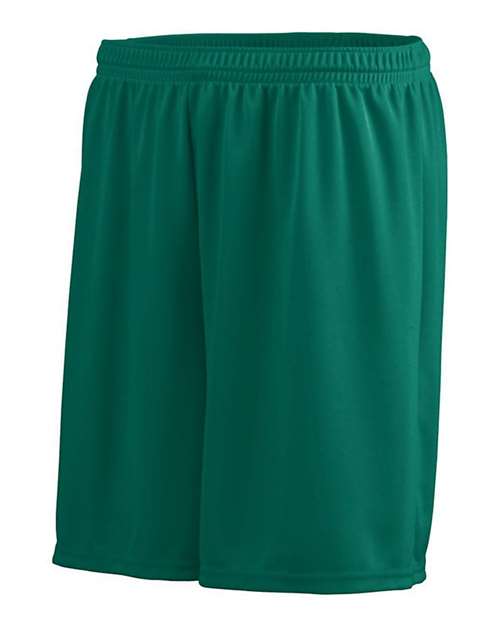 Augusta Sportswear 1426 Youth Octane Shorts - Dark Green - side