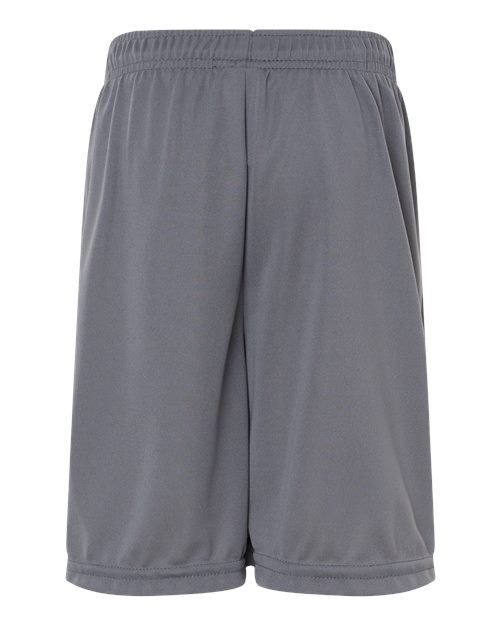 Augusta Sportswear 1426 Youth Octane Shorts - Graphite - back