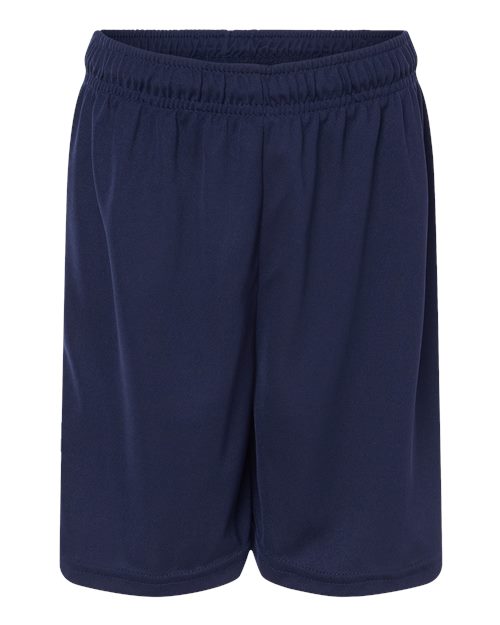 Augusta Sportswear 1426 Youth Octane Shorts - Navy - front