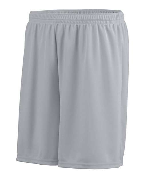 Augusta Sportswear 1426 Youth Octane Shorts - Silver Grey - side