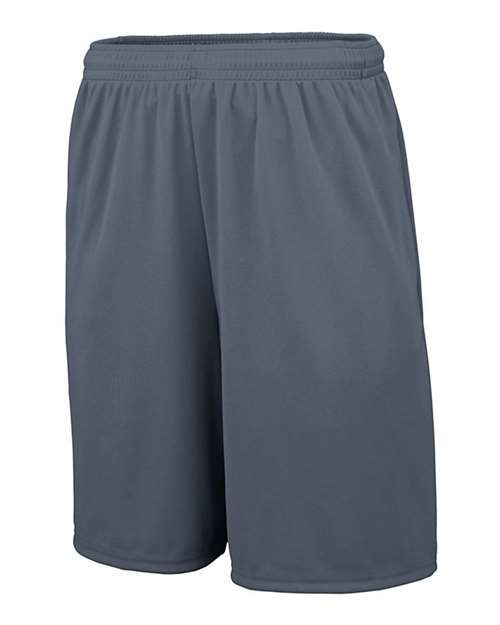 Augusta Sportswear 1428 Men's Training Shorts with Pockets - Graphite - side