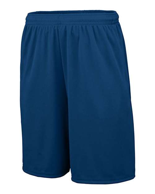 Augusta Sportswear 1428 Men's Training Shorts with Pockets - Navy - side