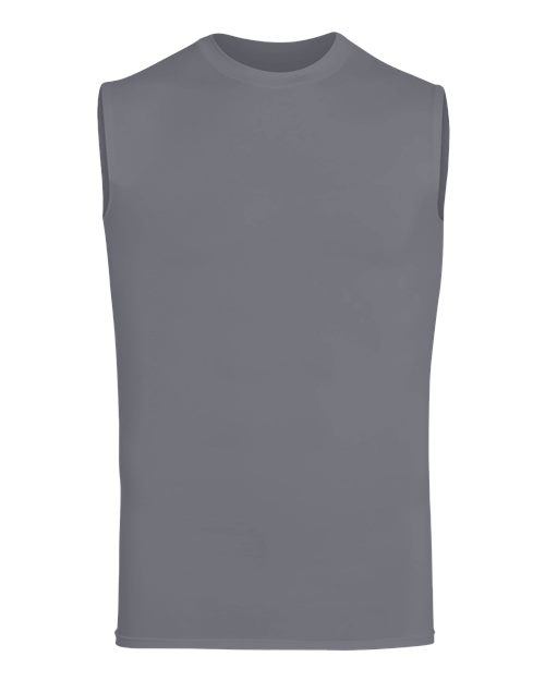 Augusta Sportswear 2602 Unisex Hyperform Sleeveless Compression Shirt - Graphite - front