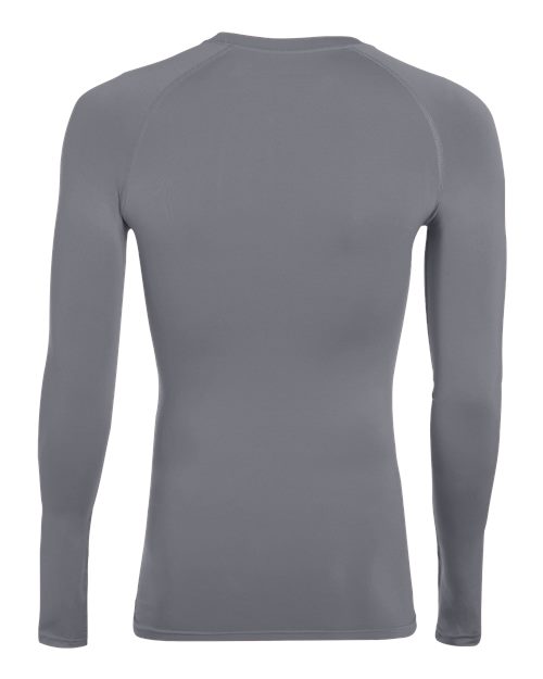 Augusta Sportswear 2604 Unisex Hyperform Compression Long Sleeve Shirt - Graphite - back