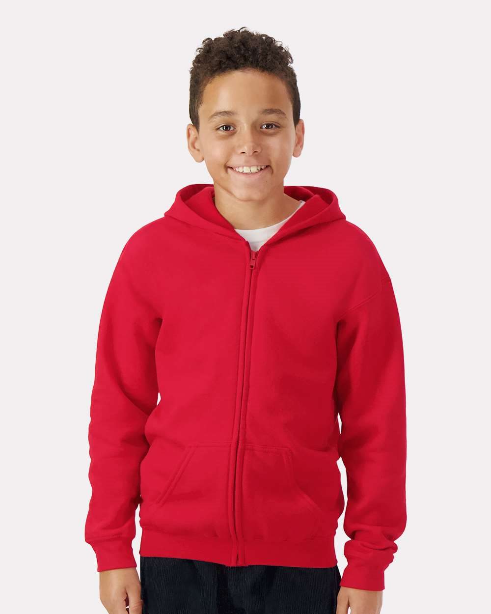 Gildan 18600B Youth Heavy Blend™ Full-Zip Hooded Sweatshirt - style