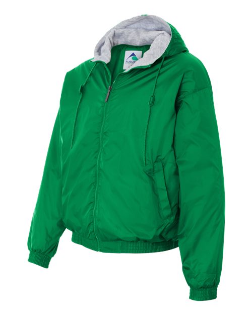 Augusta Sportswear 3280 Unisex Fleece Lined Hooded Jacket - Kelly - side