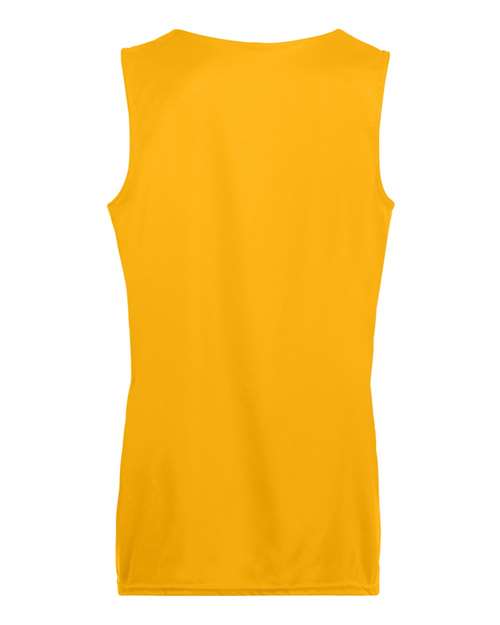 Augusta Sportswear 147 Women's Reversible Wicking Tank Top - Gold/ White - back