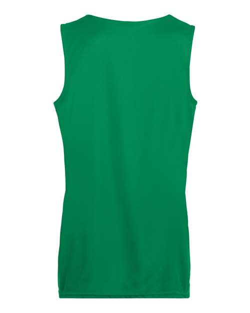Augusta Sportswear 147 Women's Reversible Wicking Tank Top - Kelly/ White - back