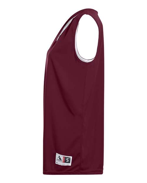 Augusta Sportswear 147 Women's Reversible Wicking Tank Top - Maroon/ White - side