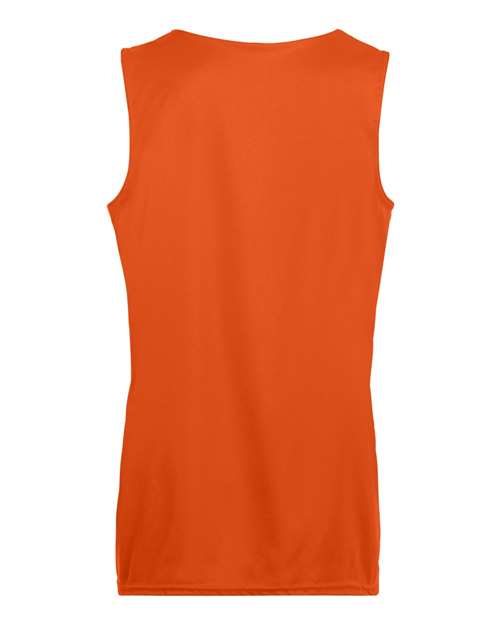 Augusta Sportswear 147 Women's Reversible Wicking Tank Top - Orange/ White - back