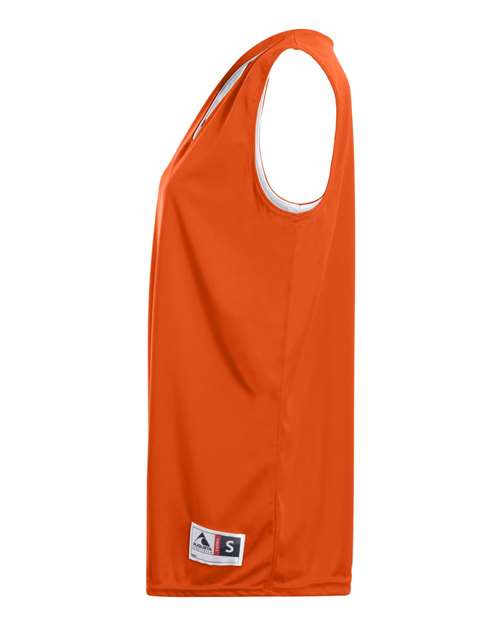 Augusta Sportswear 147 Women's Reversible Wicking Tank Top - Orange/ White - side