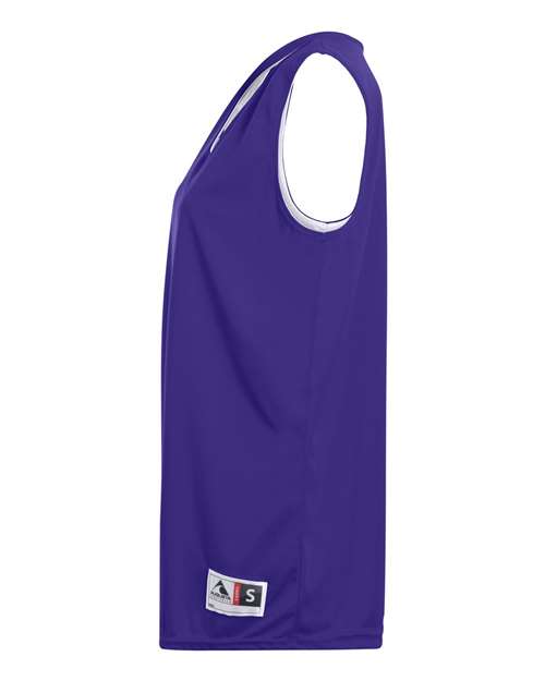 Augusta Sportswear 147 Women's Reversible Wicking Tank Top - Purple/ White - side