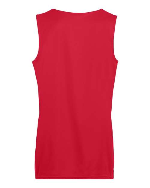 Augusta Sportswear 147 Women's Reversible Wicking Tank Top - Red/ White - back