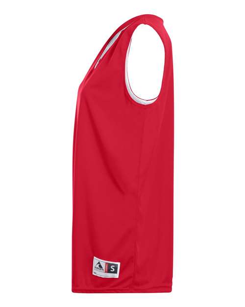 Augusta Sportswear 147 Women's Reversible Wicking Tank Top - Red/ White - side