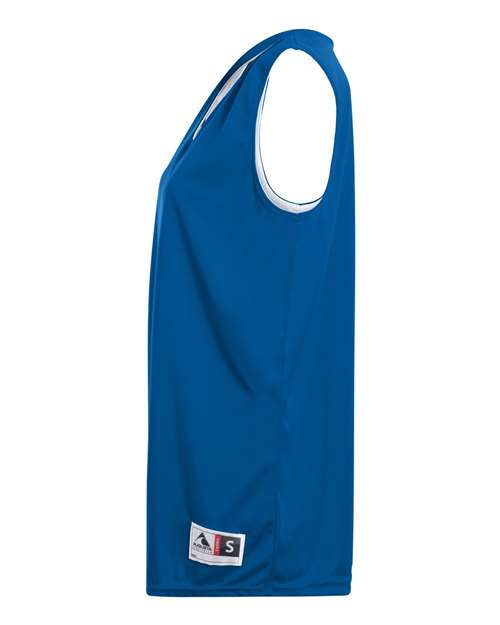 Augusta Sportswear 147 Women's Reversible Wicking Tank Top - Royal/ White - side