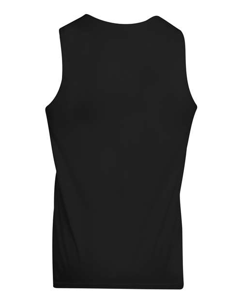Augusta Sportswear 148 Unisex Reversible Wicking Tank Top - Black/ White - back