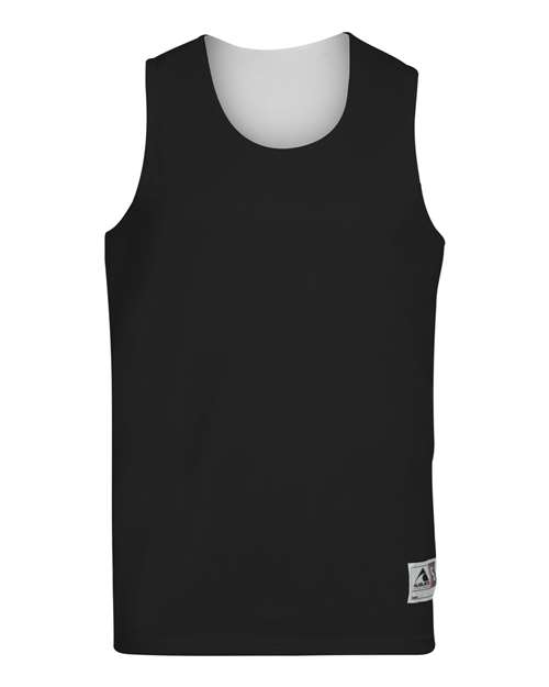 Augusta Sportswear 148 Unisex Reversible Wicking Tank Top - Black/ White - front