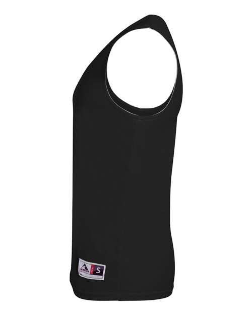 Augusta Sportswear 148 Unisex Reversible Wicking Tank Top - Black/ White - side