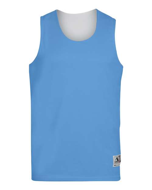 Augusta Sportswear 148 Unisex Reversible Wicking Tank Top - Columbia Blue/ White - front