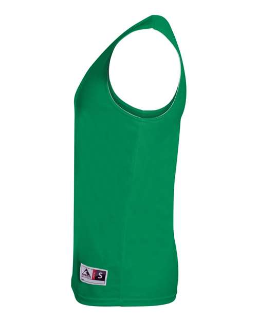 Augusta Sportswear 148 Unisex Reversible Wicking Tank Top - Kelly/ White - side