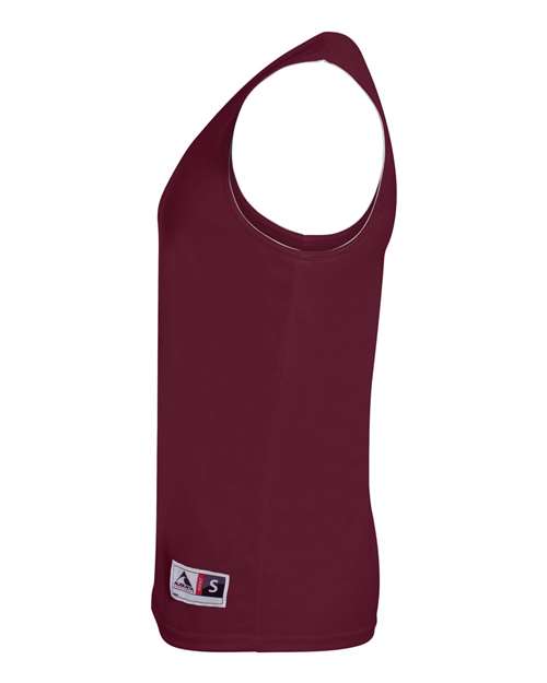 Augusta Sportswear 148 Unisex Reversible Wicking Tank Top - Maroon/ White - side