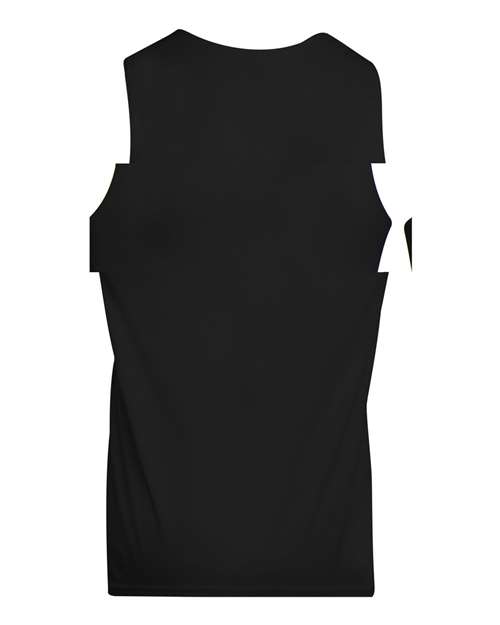 Augusta Sportswear 149 Youth Reversible Wicking Tank Top - Black/ White - back